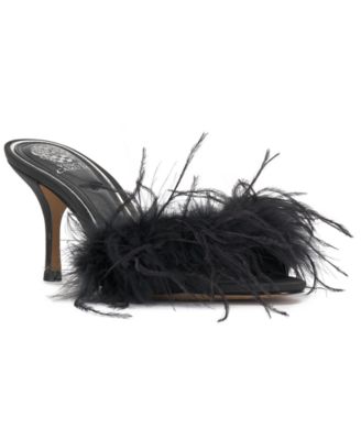 Vince Camuto - Women's Paelly High-Heel Feathered Dress Sandals