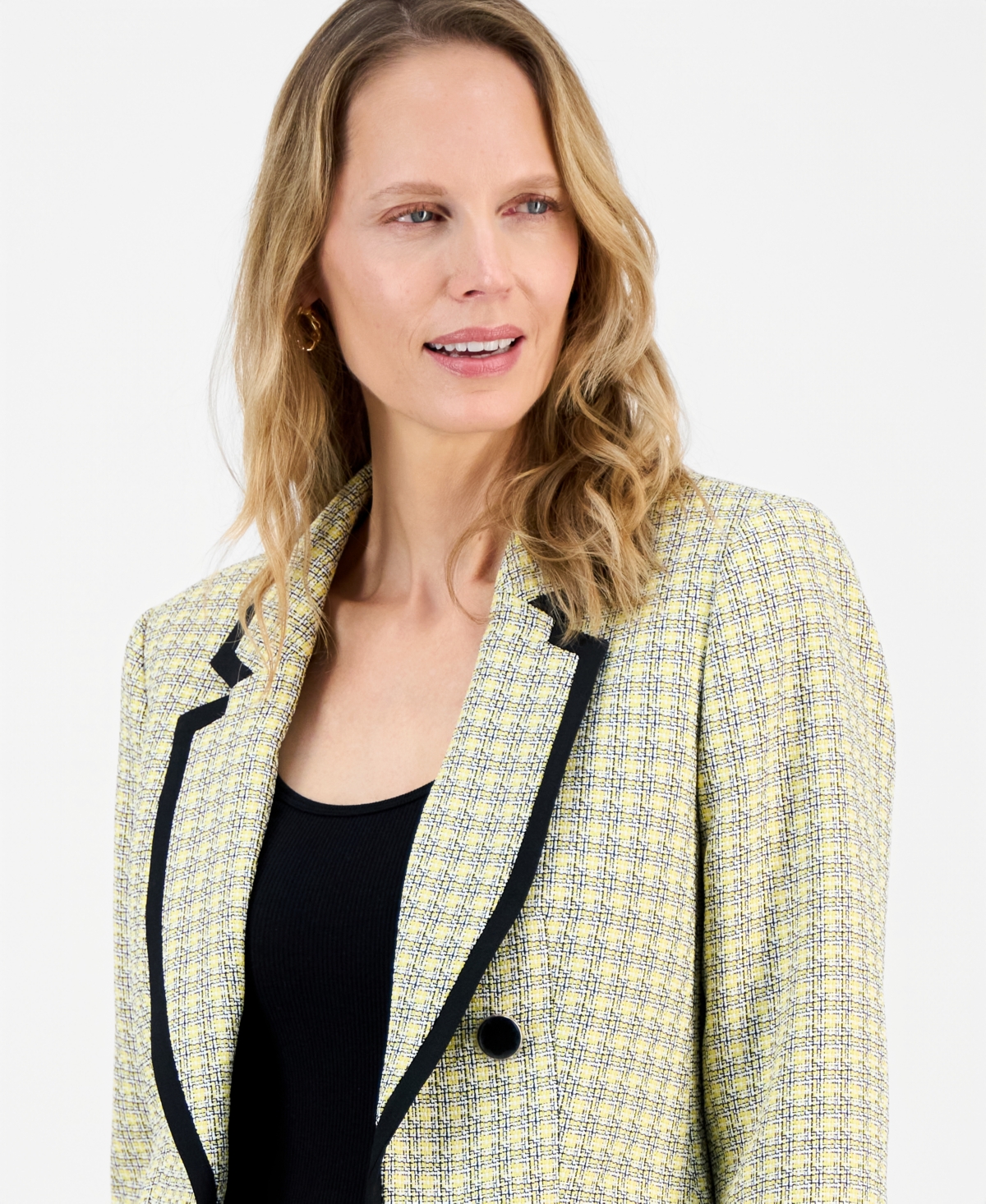 Kasper Women's Tweed Faux-Double-Breasted Jacket