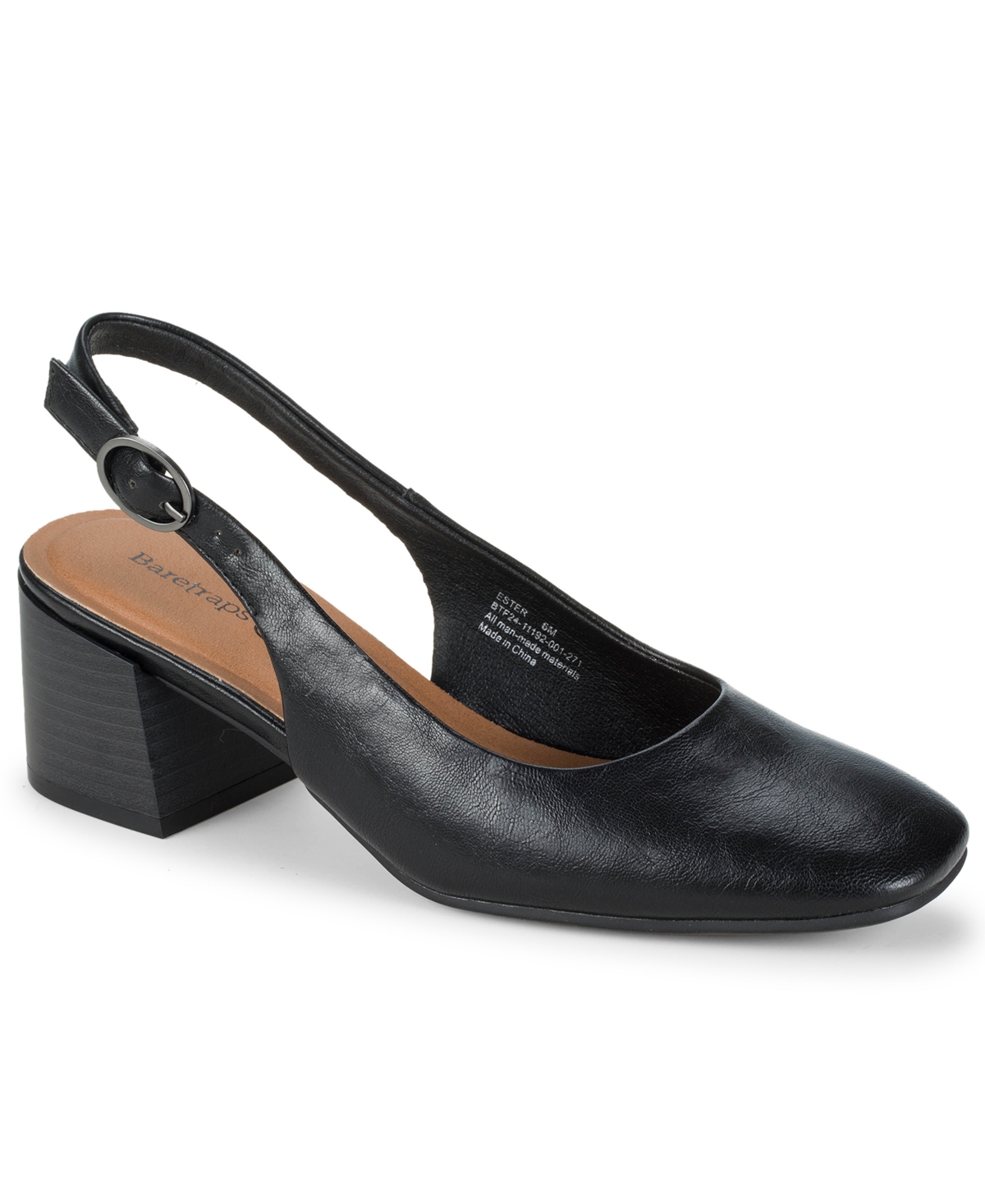 Baretraps Women's Ester Block Heel Slingback Pumps In Black