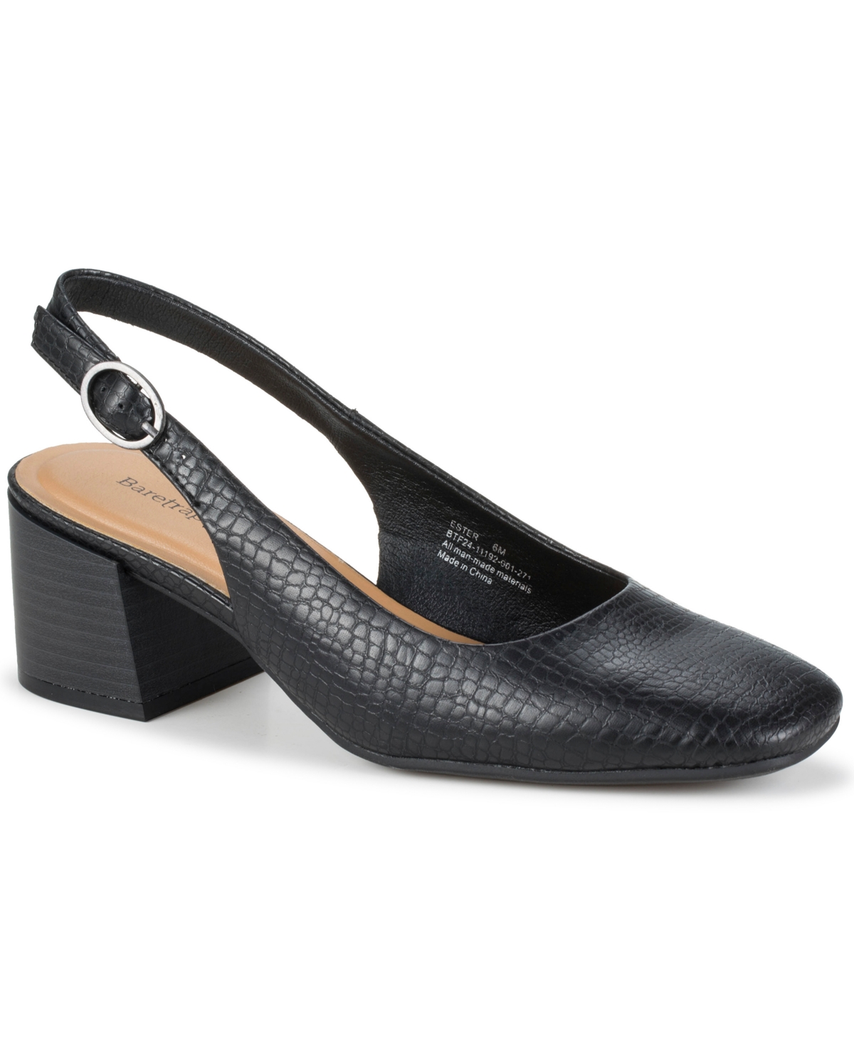 Baretraps Women's Ester Block Heel Slingback Pumps In Black