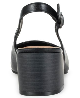 Women's Ester Block Heel Slingback Pumps