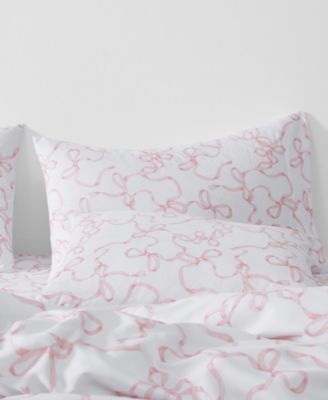 Printed Bow Whimsy 3-Pc. Comforter Set, King