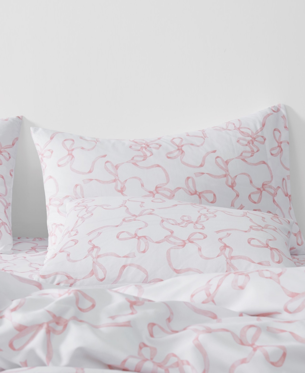 Truly Soft Printed Bow Whimsy 3-pc. Comforter Set, King In Pink