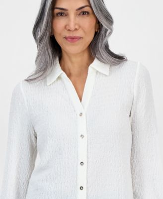 Women's, 3/4 Sleeve Button-Front Shirt