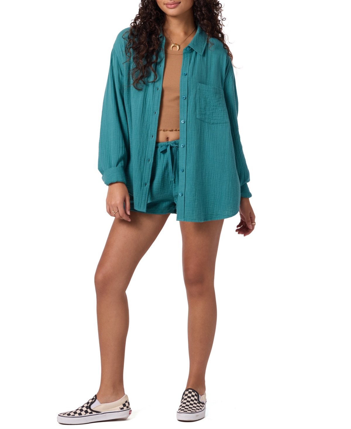 O'neill Juniors' Leni Relaxed Shirt In Blue