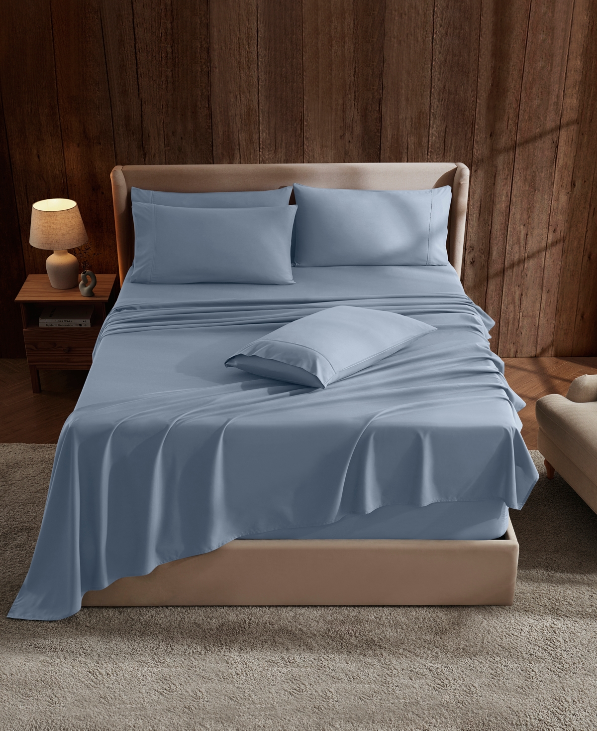 Nestl Extra Deep Pocket 6-pc. Sheet Set, California King In Blue