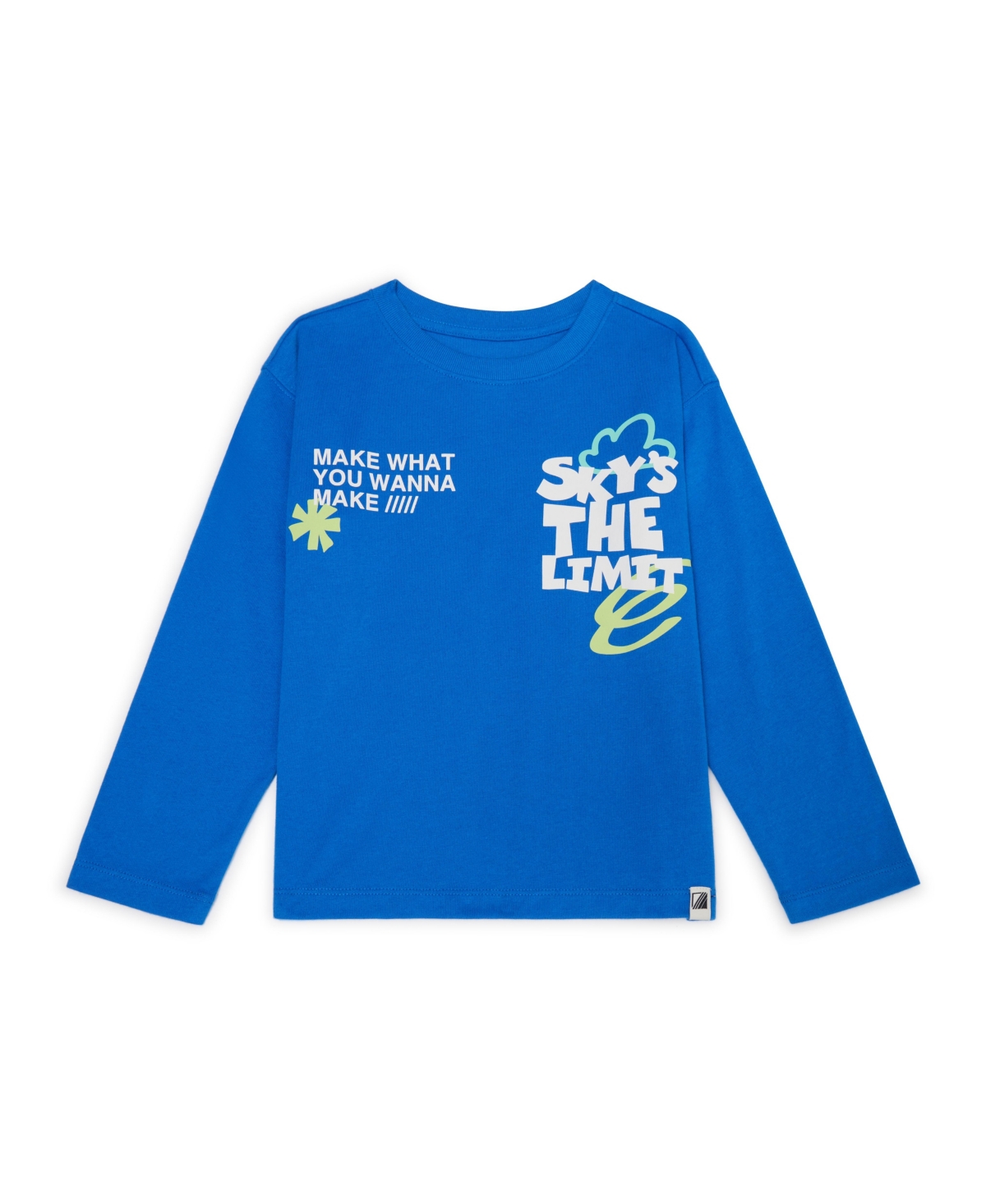 Color Lab Boys 2-10 Printed Long-sleeve T-shirt In Blue