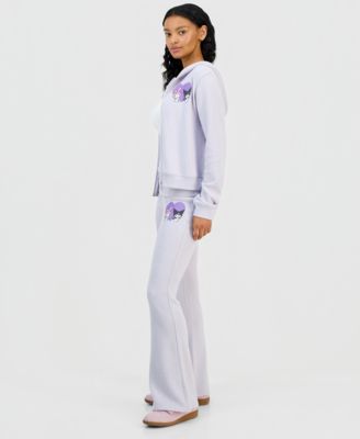 Juniors' Kuromi Thermal Fold-Over Pants