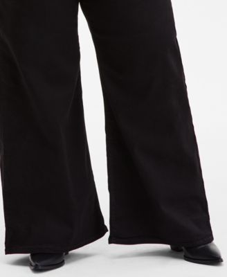 Plus Size Mid Rise 318 Shaping Wide-Leg Jeans