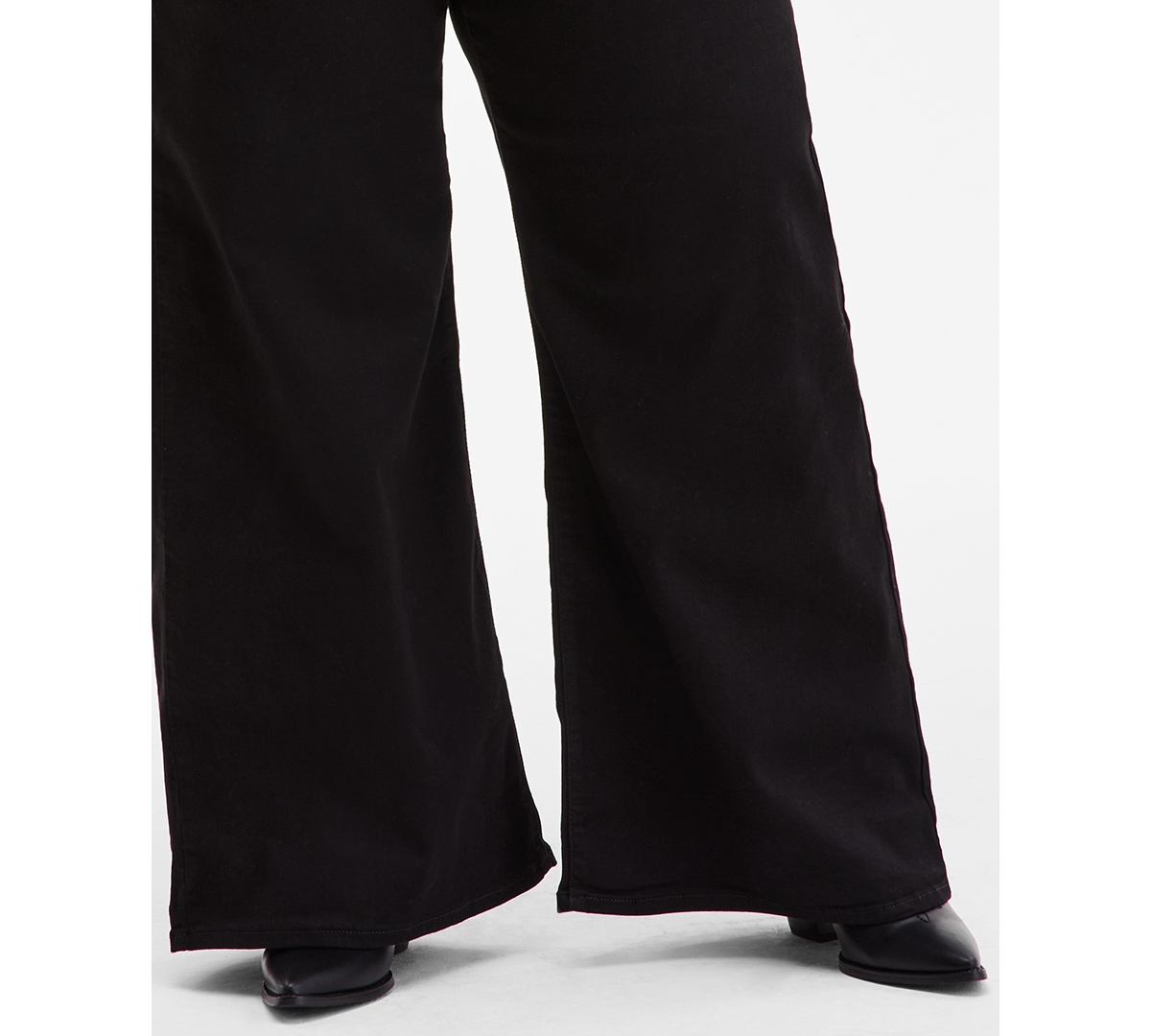Levi's Plus Size Mid Rise 318 Shaping Wide-leg Jeans In Black