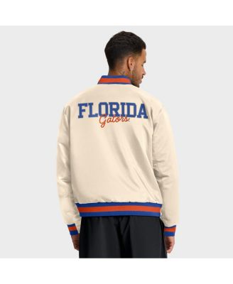 Men's Tan Florida Gators Legacy Full-Snap Bomber Jacket
