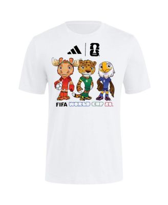 adidas - Men's White FIFA World Cup Gear 2026 FIFA World Cup Mascot T-Shirt