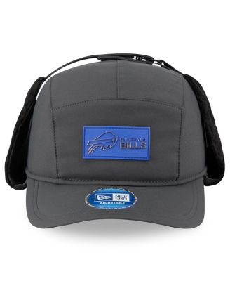 Men's Charcoal Buffalo Bills 2025 Sideline Cold Weather Runner Dog Ear Adjustable Hat