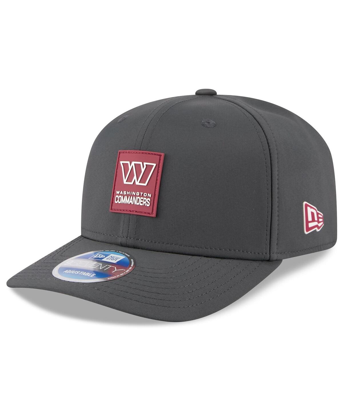 New Era Men's Charcoal Washington Commanders 2025 Sideline Cold Weather 9SEVENTY Adjustable Hat