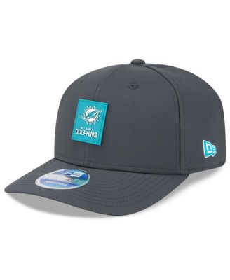 New Era - Men's Charcoal Miami Dolphins 2025 Sideline Cold Weather 9SEVENTY Adjustable Hat