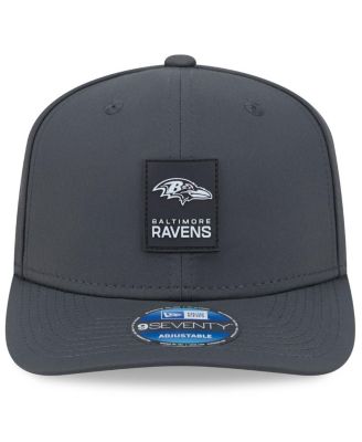 Men's Charcoal Baltimore Ravens 2025 Sideline Cold Weather 9SEVENTY Adjustable Hat