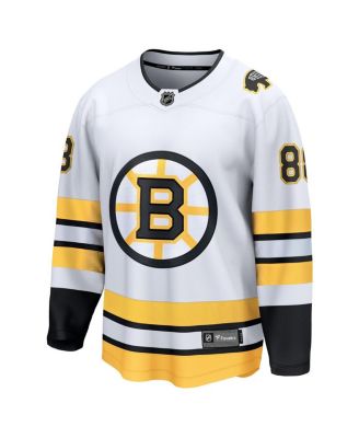Men's David Pasternak White Boston Bruins Away Breakaway Player Jersey