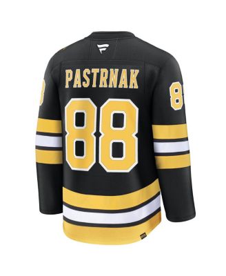Men's David Pasternak Black Boston Bruins Home Premium Player Jersey