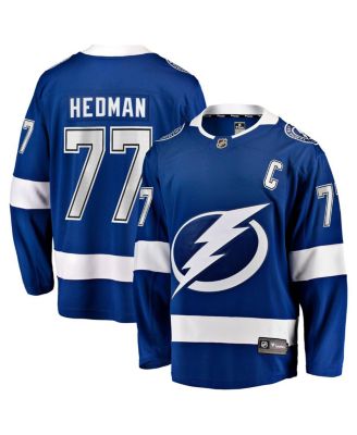 Fanatics - Men's Victor Hedman Blue Tampa Bay Lightning Home Captain Patch Breakaway Jersey