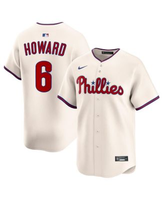 Nike - Men's Ryan Howard Cream Philadelphia Phillies Alternate 2 Retired Limited Player Jersey