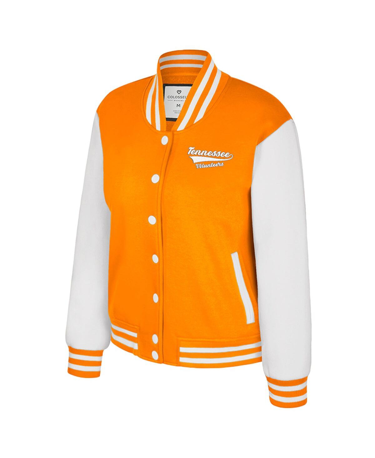 Colosseum Women's Texas Tennessee Orange Tennessee Volunteers French Baguette Full Snap Fleece Jacket