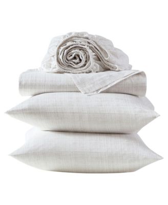 Printed Sateen 300-Thread Count Cotton 4-Pc. Sheet Set, King