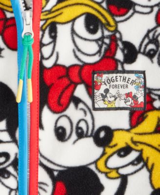 Kids XS-XL Mickey Mouse & Friends Full-Zip Fleece Jacket, Macy's Exclusive