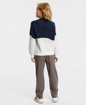 Abercrombie Little Big Boys Moose Sweater Loose Twill Pants In Neutral