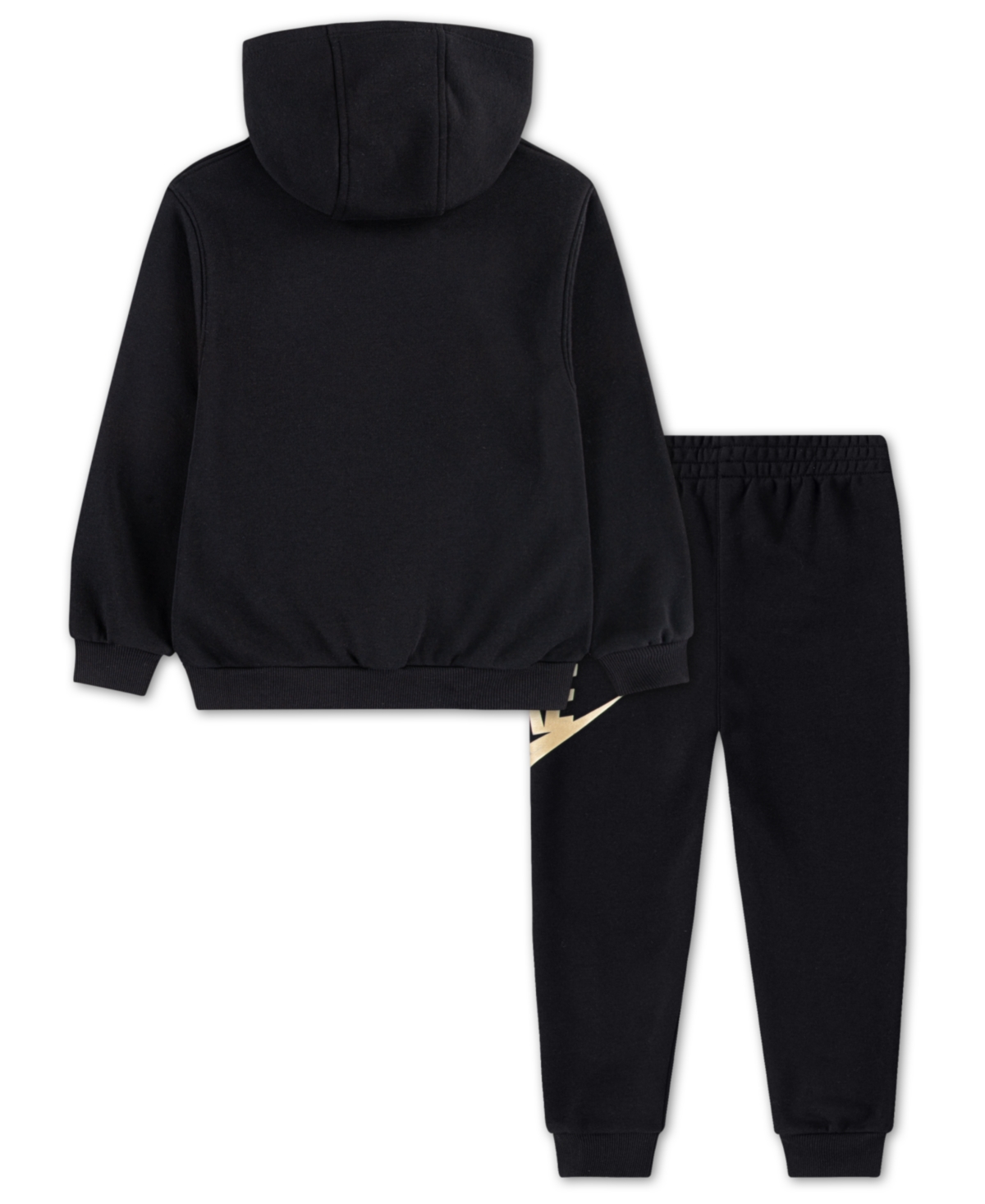 Nike Boys 4-7 2-piece Club Fleece Logo Long-sleeve Hoodie And Sweatpants Set In Black
