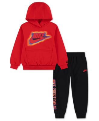 Nike - Boys 4-7 2-Piece Sportswear Glow With Me Lightweight Pull-On Hoodie and Pants Set