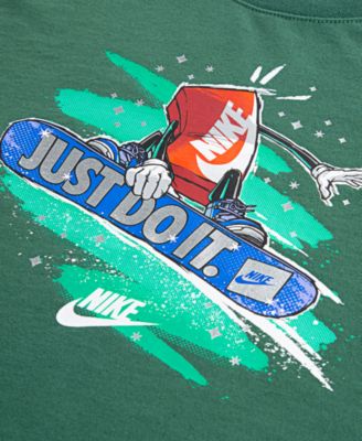 Boys' 2T-7 Boxy Snowboard Crewneck T-Shirt