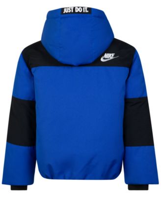 Boys 4-7 Outdoor Woven Hooded Color Blocked Jacket