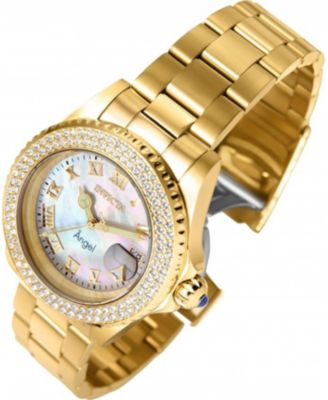 Women's 22875 Angel Quartz 3 Hand White Dial Watch