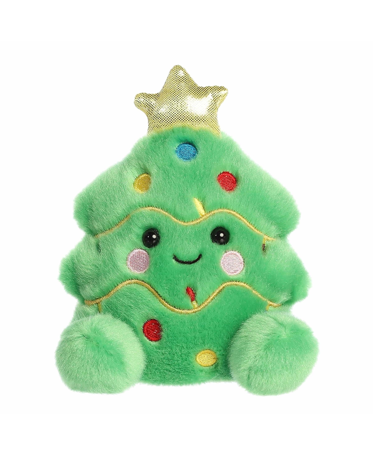 Aurora Mini Douglas Christmas Tree Palm Pals Festive Plush Toy Green 5"