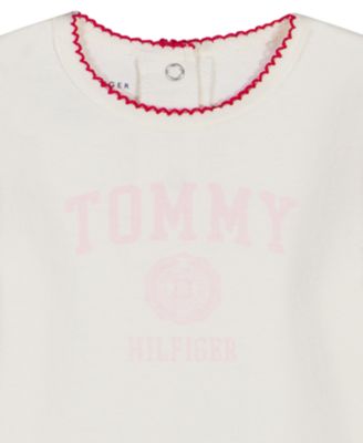 Baby Girls' Crewneck T-Shirt, Hoodie, and Pants, 3-Piece Set