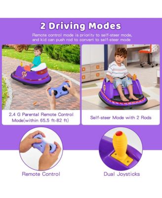 12V Vehicle 360&deg; Spin Race Toy Kids Ride On Bumper Car with Remote Control