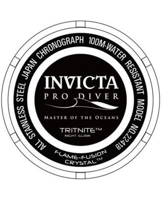 Men's 22418 Pro Diver  Quartz Multifunction Black Dial Watch