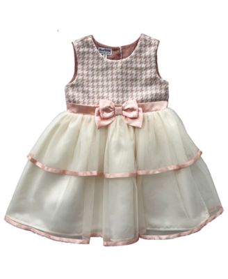 Baby Girls' Houndstooth Coat and Dress, 2-Piece Set