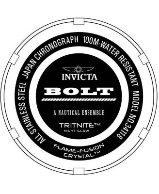 Men's 34118 Bolt Quartz Chronograph Grey Dial Watch