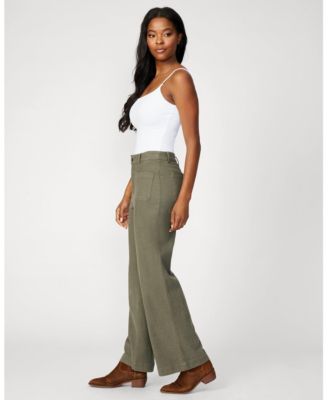 Women's High Rise Flare Twill Pant