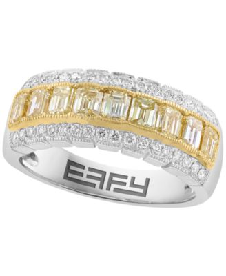 EFFY Collection - White and Yellow Diamond Ring (1-5/8 ct. t.w..) in 18K Two-Tone Gold