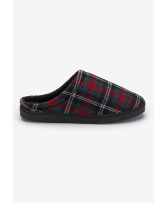 Men's Big & Tall Fleece Clog Slippers