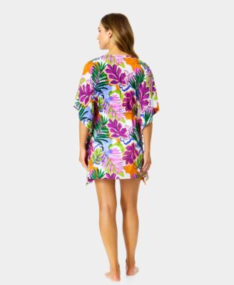 Women's Printed Tie Front Kaftan