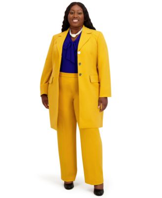 Women's Three Button Patch Pocket Trench Coat