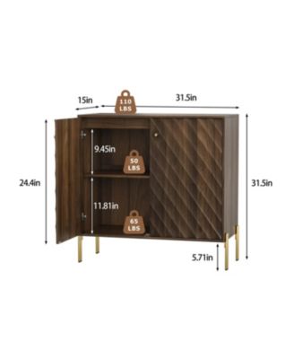 Walnut Mid-Century Modern Sideboard Buffet