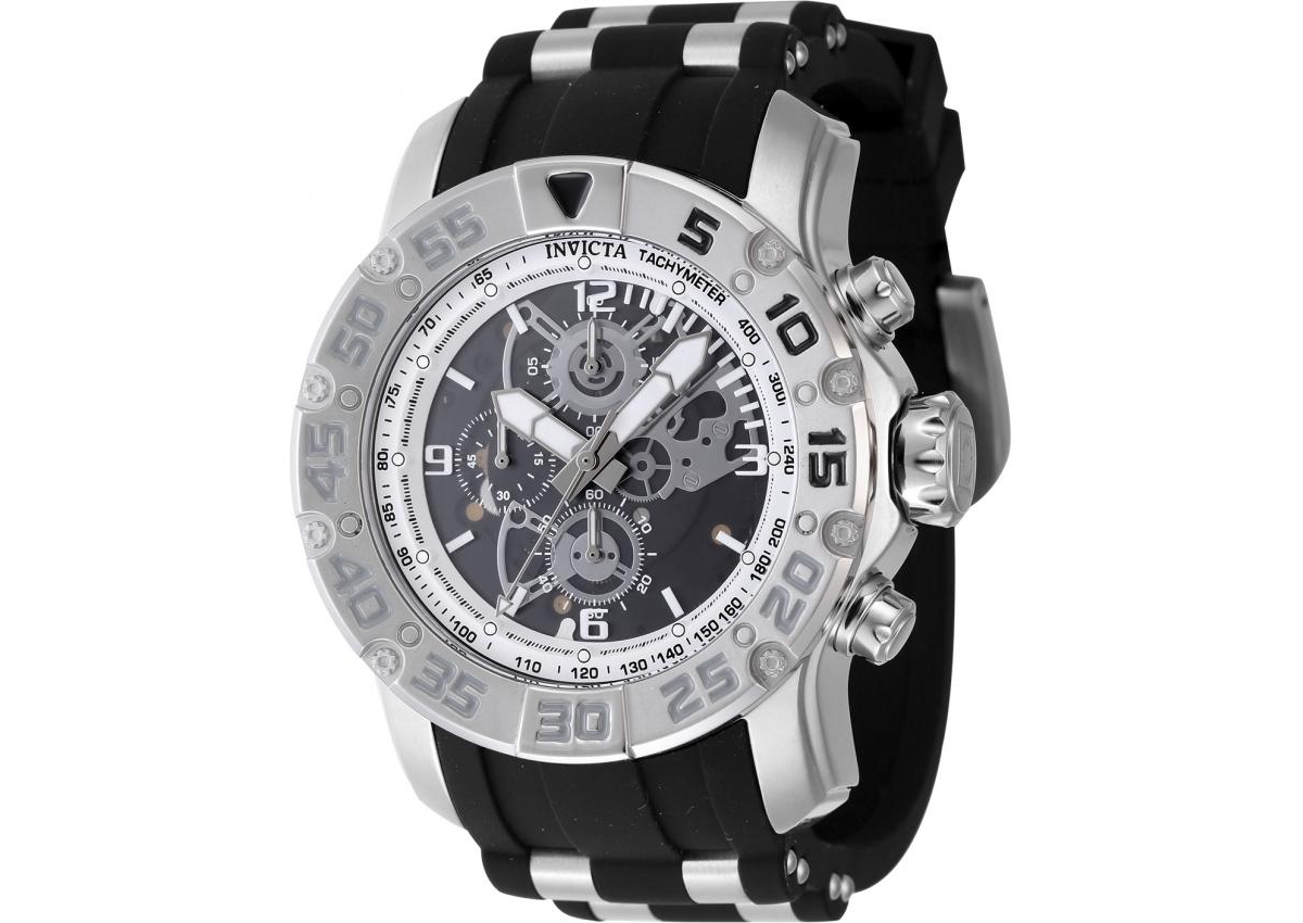Invicta Men's Invicta Racing Quartz Multifunction Black Dial Watch