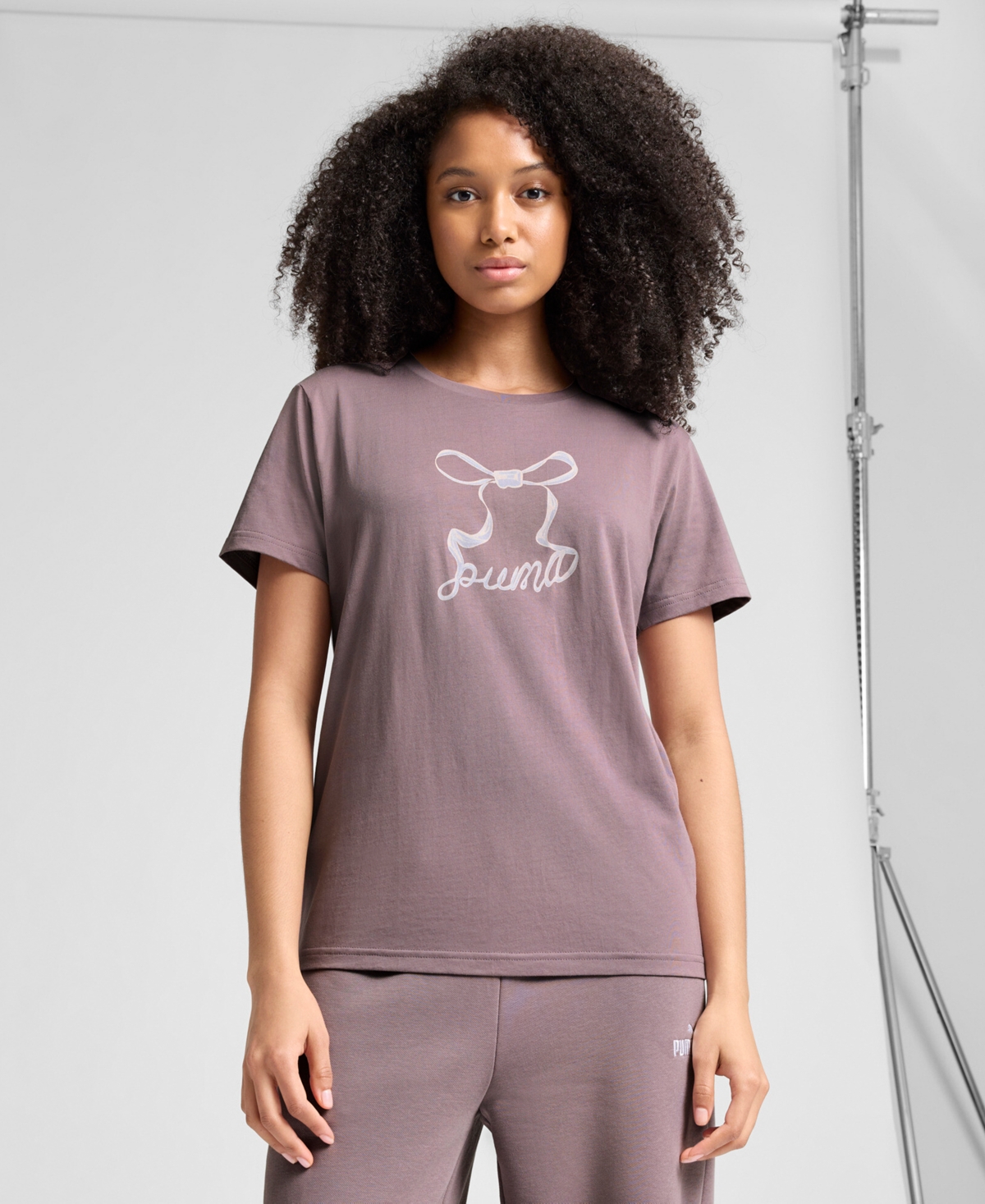 Puma Women's Ribbon Crewneck Graphic T-Shirt