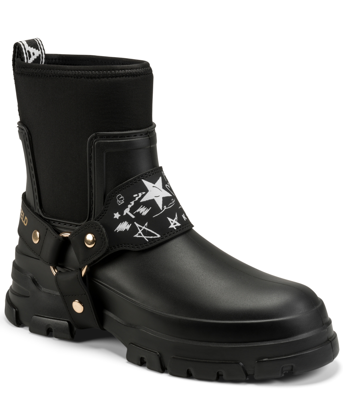 Karl Lagerfeld Ranelle Women's Rain Boots In Black