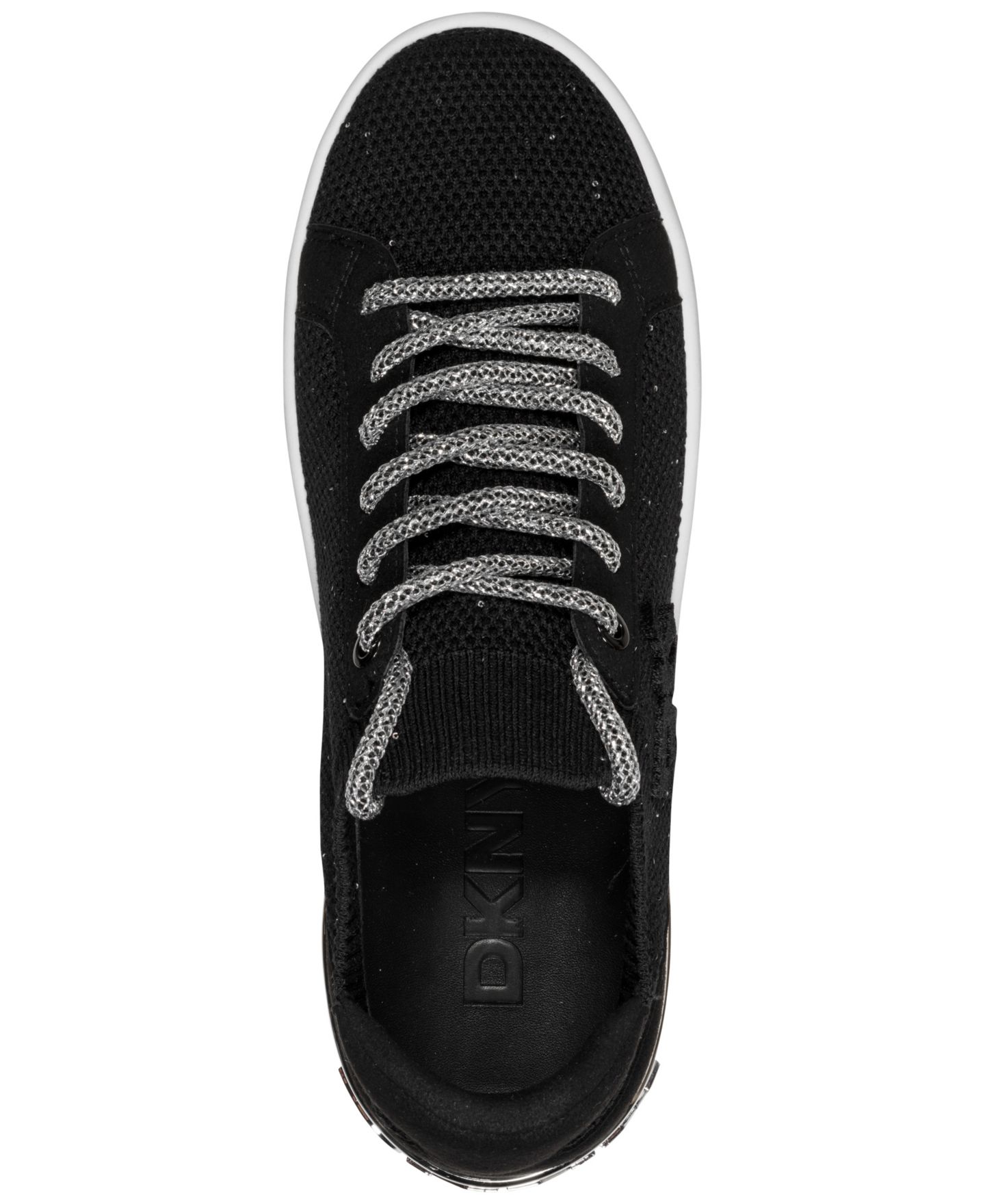 Женские кроссовки DKNY Mallory Lace Up, цвет: Чёрный — фото 4