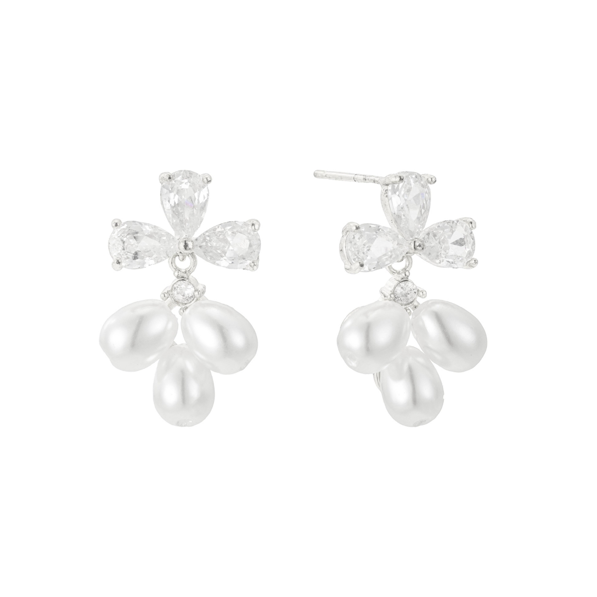 Untamed Petals Windsor Pearl Drop Earrings